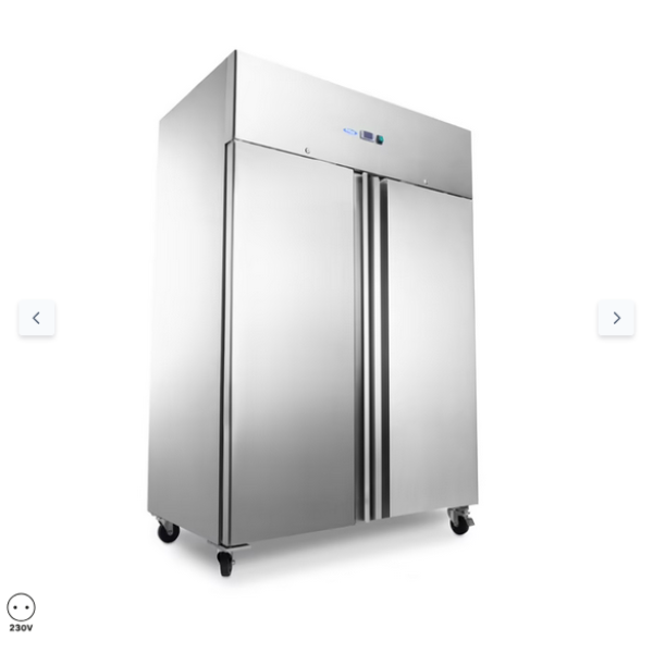  Καταψύκτης - 1400L - 6 ρυθμιζόμενα ράφια (2/1 GN) - με ρόδες - με ράφια